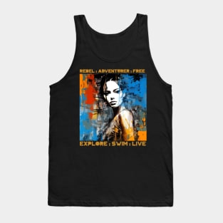 rebel adventurer, swimming v3 Tank Top